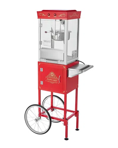 Vevor Popcorn Machine With Cart In Red