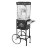 Vevor Popcorn Machine With Cart, 8oz Stainless Steel Kettle, 800w Commercial Popcorn Maker, 48 Cups Per Ba In Black