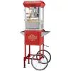 Vevor Popcorn Popper Machine 8 oz Popcorn Maker With Cart 850w 48 Cups Red - Red In Red