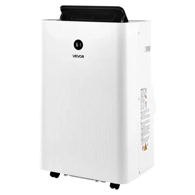 Vevor Portable Air Conditioner, 14000 Btu Ashrae (9800 Btu Sacc) 4-in-1 Standing Cooling Ac Unit, Led Touc In White