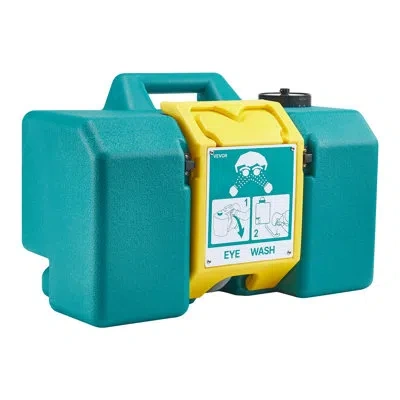 Vevor Portable Eye Wash Station 8 Gal, Emergency Eye Wash Unit With 2 Sprays, Osha-approved Eyewash Statio In Blue