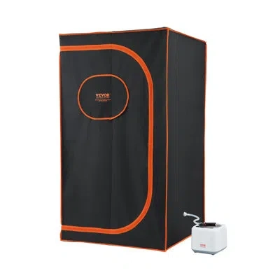 Vevor Portable Steam Sauna Tent Full Size, 1000w Personal Sauna Blanket Kit For Home Spa, Detoxify & Sooth In Matte Black