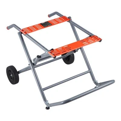 Vevor Portable Table Saw Stand With Wheels 350 Lbs Load Capacity Rolling Foldable In Gray