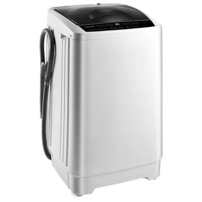 Vevor Portable Washing Machine, Portable Washer 1.3 Cu.ft With Led Display, Stainless Steel Drum, 8 Wash P In White