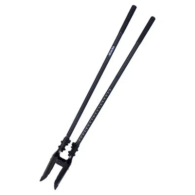 Vevor Post Hole Digger With Fiberglass Handle Scale Markings 57.5" Manual Hole Digger In Black
