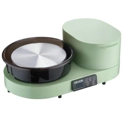 Vevor Pottery Wheel For Adults, 11" Aluminum Turntable, 450w Electric Table Top Pottery Wheel With Foot Pe In Green