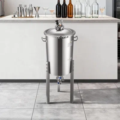Vevor Pressure Fermenter 15 Psi, 8 Gal/30l All-in-one Stainless Steel Conical Secondary Fermentation Bucke