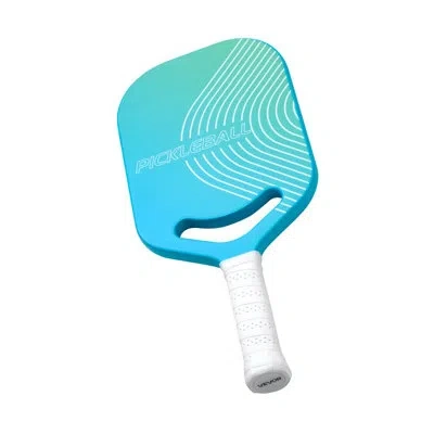 Vevor Pro Carbon Fiber Pickleball Paddle With Aero Throat Honeycomb Core Racket In Blue;white