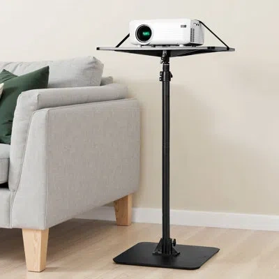 Vevor Projector Stand, Projector Floor Stand With Adjustable Height 30.3 To 63.4 Inch, 360° Horizontal Rot In Black