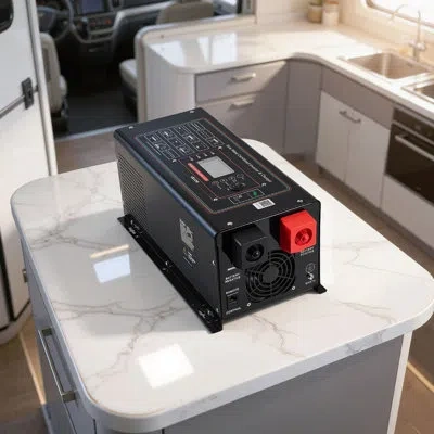 Vevor Pure Sine Wave Inverter Charger, 2000w, Dc 12v To Ac 120v Power Inverter With Lcd Display, Remote Co