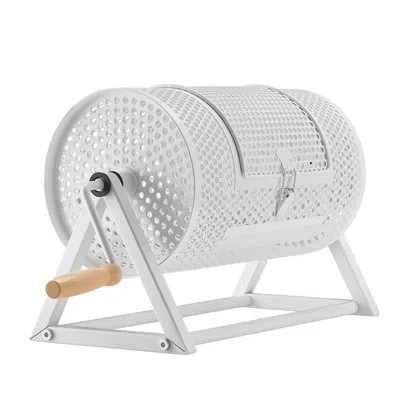 Vevor Raffle Ticket Spinner, 11.6" X 6.6" Holds 2500 Tickets Or 100 Ping Pong Balls, Raffle Drum Lottery S In White