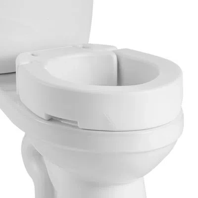 Vevor Raised Toilet Seat, 300 Lbs Load Capacity, 3.5-inch Lift Height, Commode Elevated Toilet Seat Riser  In Natural