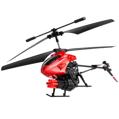 Vevor Rc Helicopter 3.5 Channel Remote Control Aircraft Toy Shooting Mode Kids Present In Multi