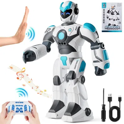 Vevor Rc Robot Toy Talking Dancing Gesture And Voice Remote Control Programmable