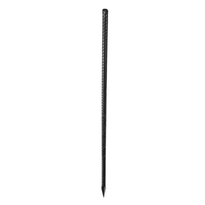 Vevor Rebar Stakes Heavy Duty Straight Galvanized Steel Ground Anchors In Black
