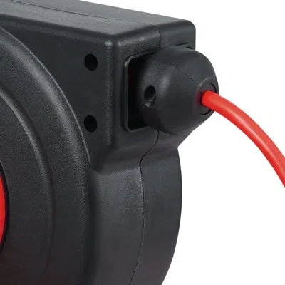 Vevor Retractable Extension Cord Reel Power Cord Reel 30ft In Red,black