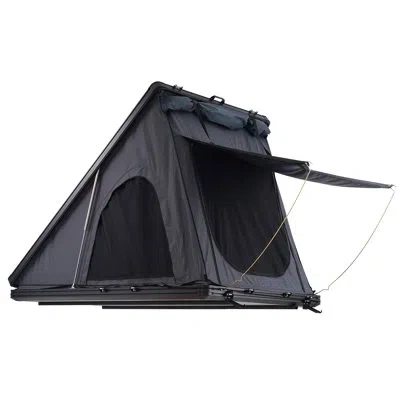 Vevor Rooftop Tent Hard Shell 2-3 Person Waterproof For Jeep Suv Truck W/ Ladder In Black