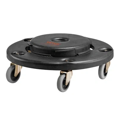 Vevor Round Trash Can Dolly Fit 20, 32, 44, 55 Gal Garbage Container 500lbs Heavy Duty In Black