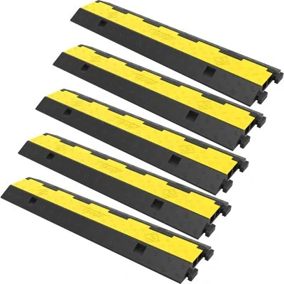 Vevor Rubber 40'' L Threshold Ramp In Black;yellow