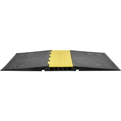 Vevor Rubber 45'' L Threshold Ramp In Black;yellow