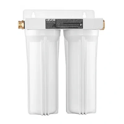 Vevor Rv Water Filter System 2-cartridge Water Filtration For Campers Rvs Boats In Natural