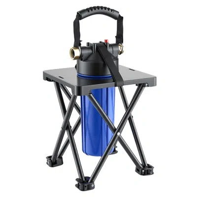Vevor Rv Water Filter System, 5-micron Premium Rv Water Filtration System Replacement With Cartridge And M In Blue