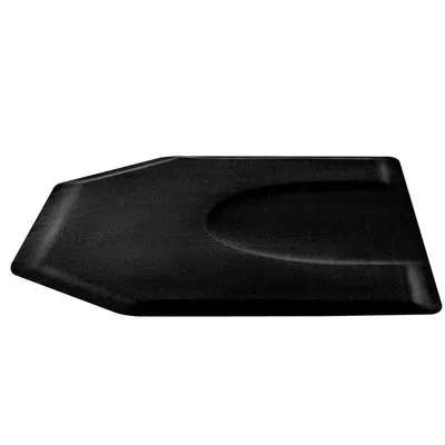 Vevor Salon Mat For Hair Stylist Hexagon Salon Chair Mat In Black