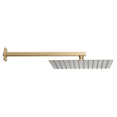 Vevor Shower Faucet Set 12" Square Rain Shower Head And Hand Set In Brushed Nickel