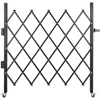 Vevor Single Folding Security Gate, 48" H X 66" W Folding Door Gate, Steel Accordion Security Gate, Flexib