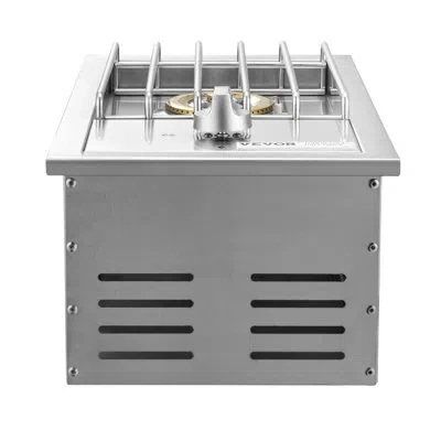 Vevor Single Grilling Side Burner For Outdoor 15,000btu Propane & Natural Gas