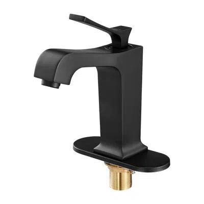 Vevor Single Handle Sink Faucet Matte Black Finish Faucet Kitchen Sink