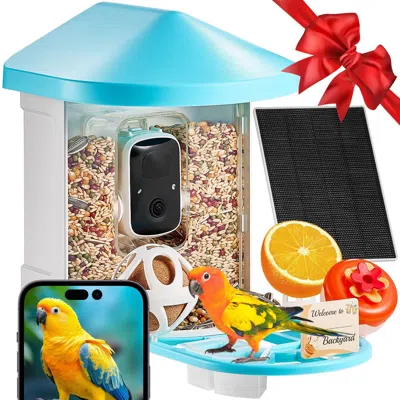Vevor Smart Bird Feeder With Camera 2k Hd Ai Identify Bird Species Auto Capture In Multi