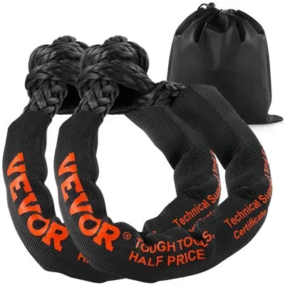 Vevor Soft Shackle Synthetic Recovery Rope 2pcs 1/2"x22" 44092lbs Break Strength