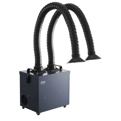 Vevor Solder Fume Extractor 275w Brushless Soldering Smoke Absorber & 4-stage Filters In Gray;black