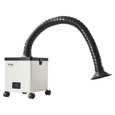 Vevor Solder Fume Extractor 85w Brushless Soldering Smoke Absorber & 3-stage Filters In White;black