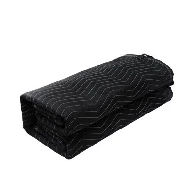 Vevor Sound Dampening Blanket,96"x80",large Studio Grommeted Soundproof Blanket With Grommets In Black