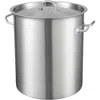 Vevor Stainless Steel Stockpot, 42 Quart Large Cooking Pots, Multipurpose Cookware Sauce Pot With Lid & Ha
