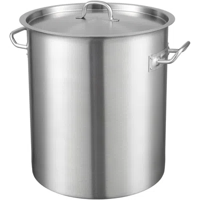 Vevor Stainless Steel Stockpot, 42 Quart Large Cooking Pots, Multipurpose Cookware Sauce Pot With Lid & Ha