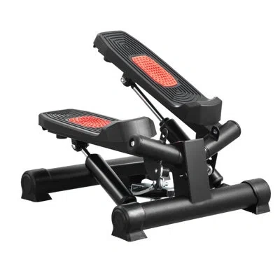 Vevor Stair Stepper For Exercise At Home Mini Twist Stepper With Resistance Band In Black