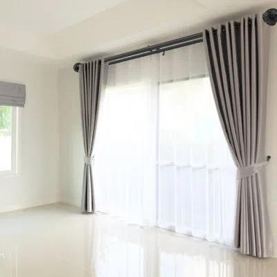 Vevor Steel Adjustable Overall Width Double Curtain Rod