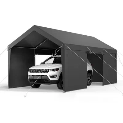 Vevor Steel Carport In Gray