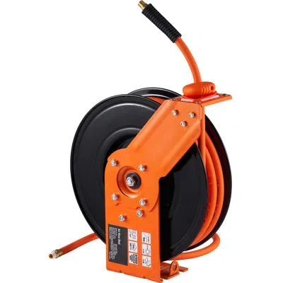 Vevor Steel Hose Reel In Black;orange
