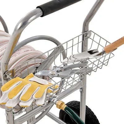 Vevor Steel Hose Reel Cart In Black;silver