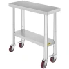Vevor Steel Work Table With Undershelf