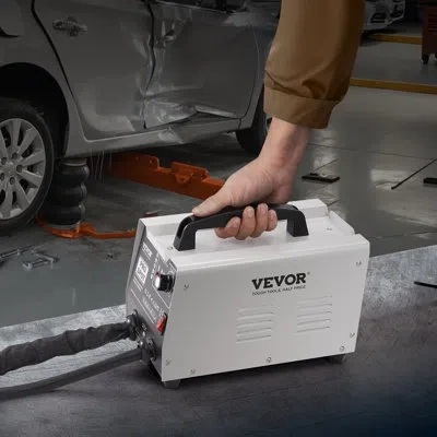 Vevor Stud Welder Dent Repair Kit Auto/manual Spot Welder Dent Puller 7 Modes In Gray