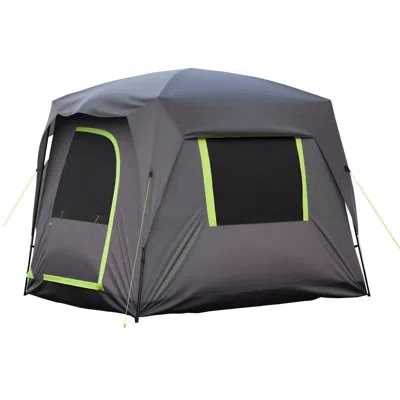 Vevor Suv Camping Tent Outdoor Suv Tent With Rainfly Waterproof For 5-8 Person In Green;gray