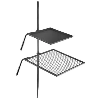 Vevor Swivel Grill Fire Pit In Black