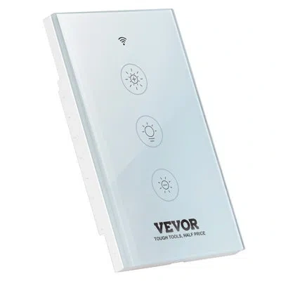 Vevor Tamper Resistant Smart Light Dimmer Switch In White