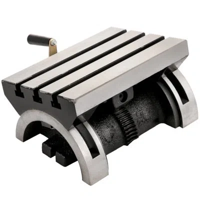 Vevor Tilting Milling Table 10x7inch Tilting Angle Milling Machine 0-90°adjustable Swivel In Silver；black
