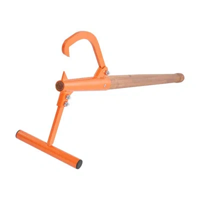 Vevor Timberjack 46.5 In Heavy Duty Log Lifter Wooden Handle For Max 15" Dia Logs In Orange